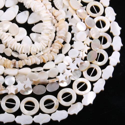 Wholesale Natural White Love Shell Mother-of-pearl Loose Spacer Beads for Jewelry Making DIY Bracelet Necklace Handmade Gifts