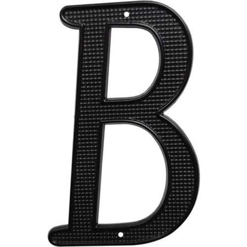 10cm Black House Number 4" Door Outdoor Mailbox Numbers Huisnummer Numeros Para Casa Street Address Nail on Metal Zinc Numbers