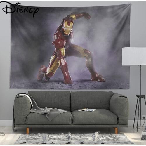 Disney Cartoon Marvel Iron Man Wall Cloth Background Cloth Dormitory Decoration Layout Background Cloth Wall Cloth Wall Stickers