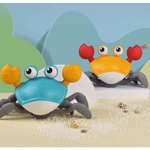 Home Decor Kid Toy Cute Crab Cartoon Clockwork Toys Baby Bath Water Toy Crafts Kids Summer Beach Sand Shower For Children 2021