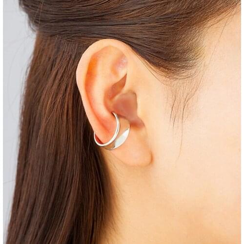 Two kinds of wearing methods of bare face Earrings Earbone clip minority ear clipno ear cavity temperament cochlear ear hook