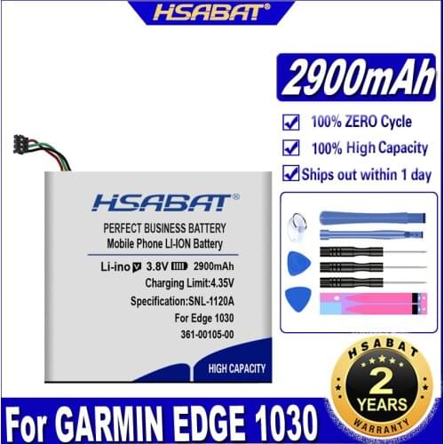 HSABAT 361-00105-00 2900mAh Battery for GARMIN EDGE 1030 bicycle Handheld GPS navigation Batteries