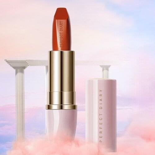 PERFECT DIARY Small Pink Diamond Lipstick Satin Soft Light Lipstick Easy to Color Moisturizing