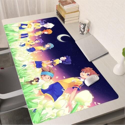 Inazuma Eleven Mause Pad Computer Mat Gaming Mouse Pad Anime Mousepad Gamer Girl Pc Gamer Complete Table Pads Gamers Accessories