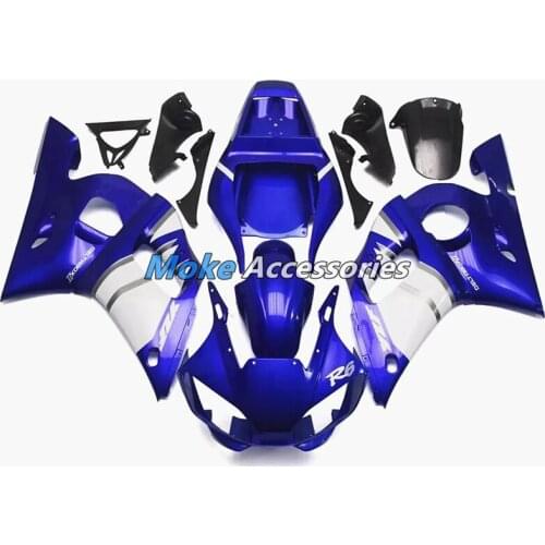 Motorcycle Fairings Kit Fit For Yzf R6 1998 1999 2000 2001 2002 Bodywork Set High Quality ABS Injection NEW Blue White