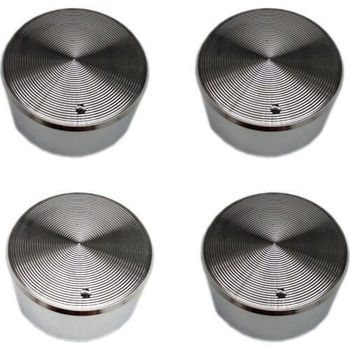 MENSI 4PCS/LOT Metal Zinc Chrome Rotary Switch for Gas Stove Cooktop Spare Part Metal Handle Shaft 6.1mm