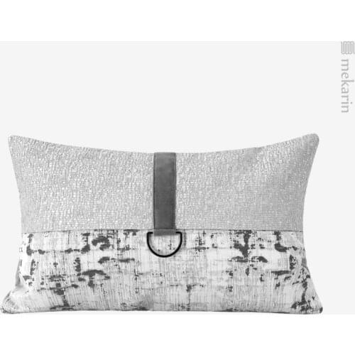 Couch fine grain stitching, middle fastener, waist pillow, cushion, soft decoration, light luxury sofa, living room pillow