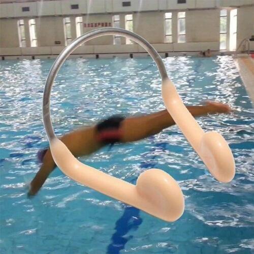 NEW Unisex Diving Swimming Snorkeling Training Soft Silicone Metal Frame Nose Clip