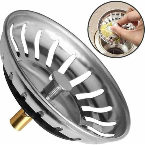 Kitchen Sink Strainer Stainless Steel Mesh Bath Drain Stopper Filter - 4 Pcs Set