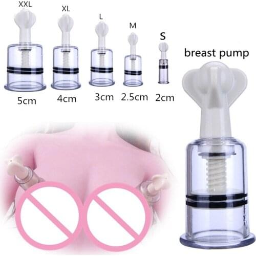 Female Masturbation Breast Massager Pump Clitoris Stimulation Vacuum Suction Breast Pump Breast Enlarger Sex Toy For Women
