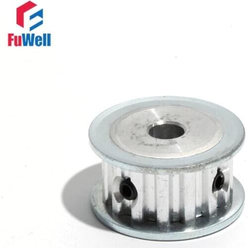 Timing Pulley XL Type 15T 8mm Bore Toothed Belt Pulley 16mm Width Aluminum Alloy XL Type 15Teeth Rubber Gear Pulley