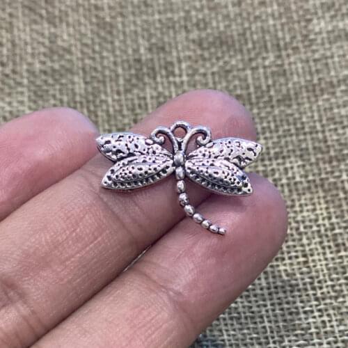 10pcs 24*16mm Dragonfly Pendants Charms For Jewelry Making Necklace Bracelet Keychain Diy Women Fashion Accessories Crafts