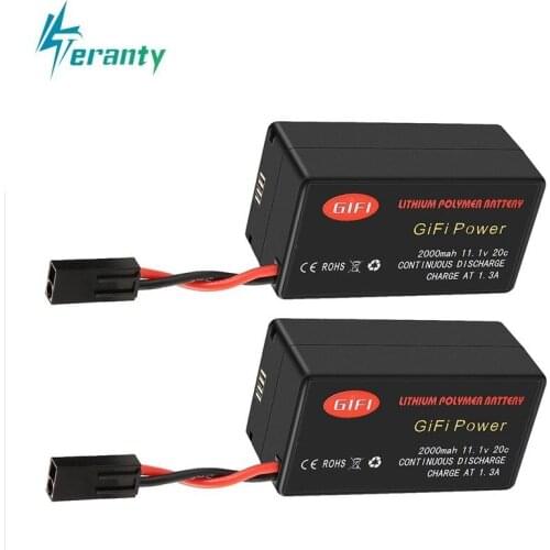 11.1V 2000mAh 20C Recyclable High Power drone battery Designed for Parrot AR.Drone 2.0 Quadcopter Long Flight Time