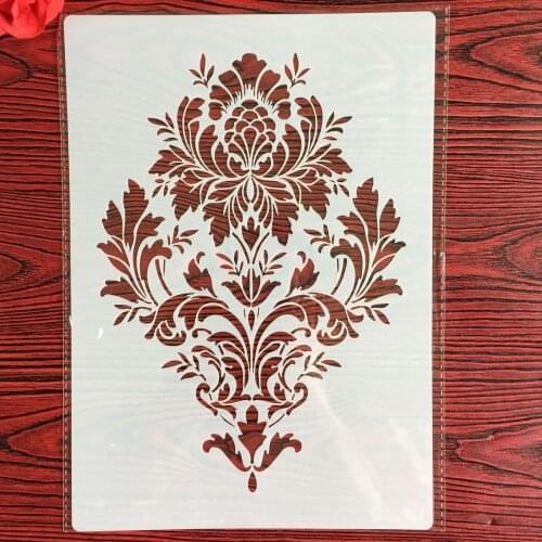 A4 29 *21cm Retro pattern DIY Stencils Wall Painting Scrapbook Coloring Embossing Album Decorative Paper Card Template,wall