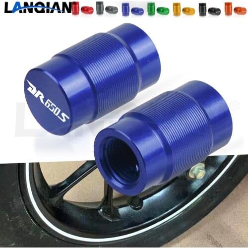 For Suzuki DR650 S SE Motorcycle Aluminum Wheel Tire Valve Stem Caps DR650 DR650S DR650SE 1994-2010 2007 2008 2009 Accessories