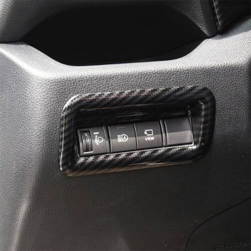 Car Headlight Button Switch cover Sticker For Toyota RAV4 2020 Car Accessories