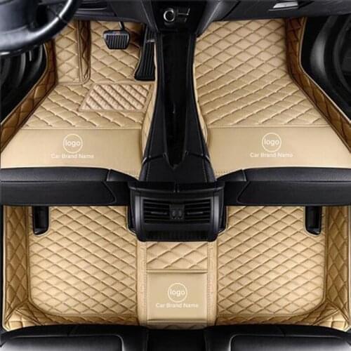 WLMWL LOGO Custom leather car mat for Ford focus kuga ecosport explorer mondeo fiesta mustang auto accessories Car-Styling