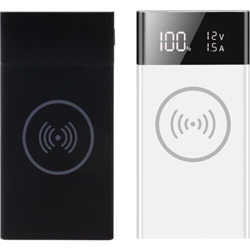 No battery)6x 18650 Battery DIY Qi Wireless Charger QC3.0 USB Type C PD Fast Charge Power Bank Box Case for Mobile Phone Tablet