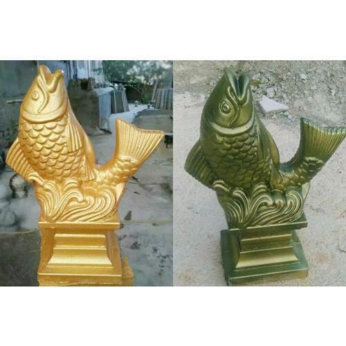 Plant holder concrete ABS fish mould koi carp statue molds for garden decoration Home Ornaments succulent plant pot