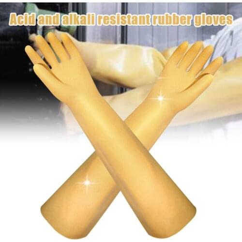 Long Protective Gloves Acid Resistant Chemical Protection Latex Industrial Gloves For Work Gloves Disposible Guantes Latex