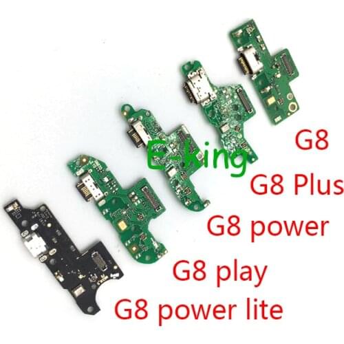 For Moto G8 Plus Play Power Lite USB Charging Board Dock Port Flex Cable Repair Parts