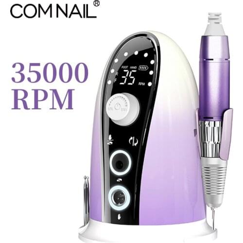 Nail Drill Manicure Machine Nail Pedicure File With Mill Cutter HD Display Low Noise Salon Use Chargebale Nail Art Equipment
