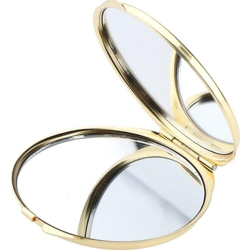 Dual Sides Cute Lovely Vanity Mirror Portable Travel Folding Makeup Mirror Cosmetics Compact Pocket Mirrors for Makeup Shaving