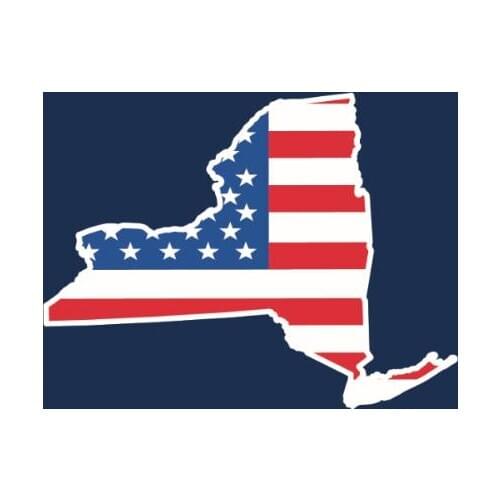 3x5ft usa Flag with blue background with American New York state flag state