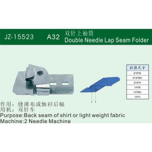JINZEN edge A32 cylinder double needle sewing machine for double needle sleeve cloth accessories