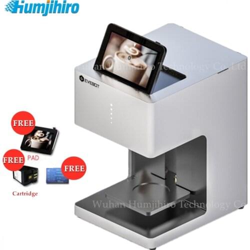 Coffee Printer Machine 3D Food Coffee Printer For Coffee Cake Biscuits Cappuccino Macaron Selfie Latte Printing Inkjet Printer