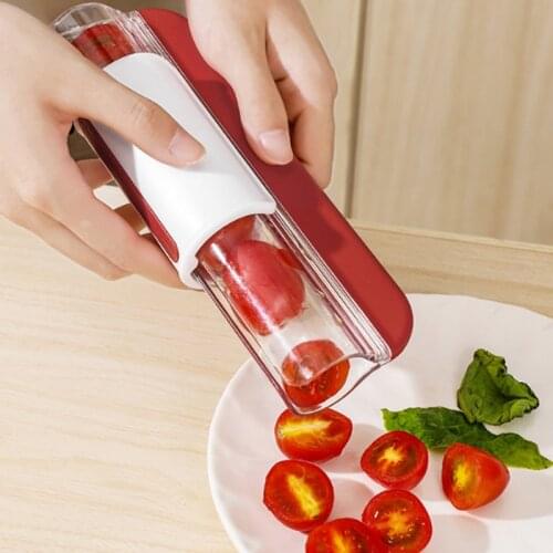 Tomato Chip Slicer Vegetable Fruit Zip Slicer Knife Grape Cutter Chopper Multifunctional Kitchen Tools Cocina Accesorios