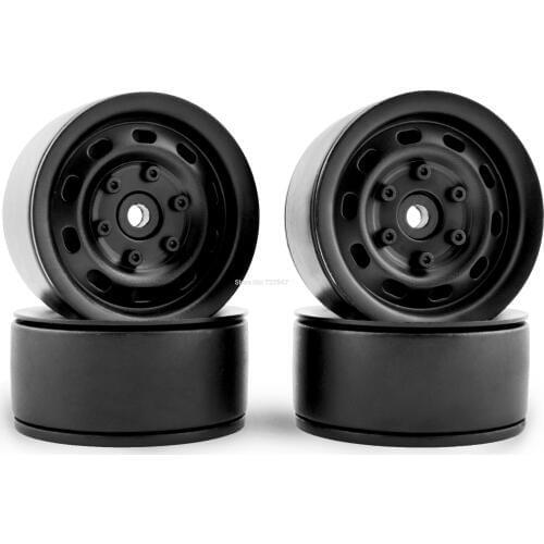 4PCS Metal 1.9 Inch Beadlock Wheel Rim for Tamiya CC01 D90 D110 TF2 1/10 RC Rock Crawler Traxxas TRX-4 Axial SCX10 90046