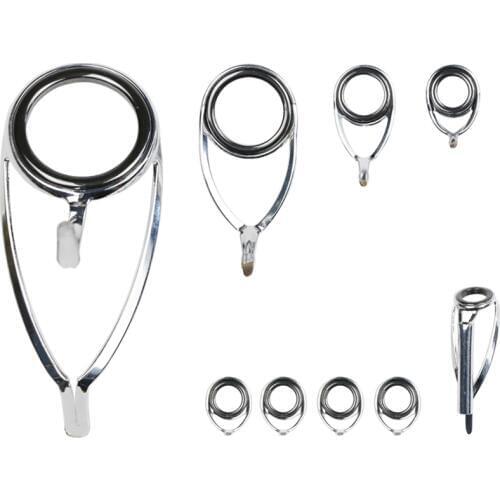 NooNRoo KW Surf Rod Carp Rod Jigging Rod Guide Set SIC Ring DIY Fishing Rod Component Repair Kit