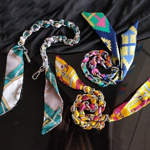 New Style 45cm Short Lady Handbag Shoulder Strap Handle Scarf Chain Decompression Straps Wide Belt DIY Decoration Bag Band