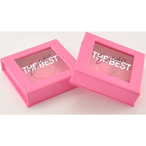 Wholesale False Eyelashes Box Package Lash Boxes Packaging Custom Logo 25mm Mink Lashes Package Storage Square CaseS Vendors