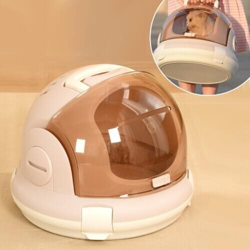 2 in 1 Portable Cat Carriers, Travel Pet Carrier for Cats and Puppies, Cave Bed for Pets, Easy to Clean