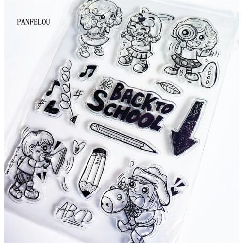 PANFELOU Sheep village competition Transparent Silicone Rubber Clear Stamps cartoon for Scrapbooking/DIY Easter wedding album