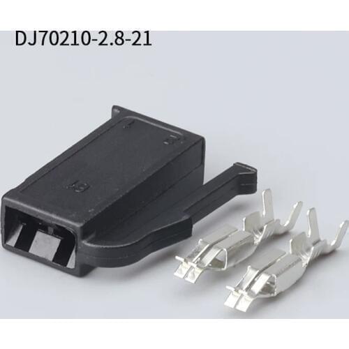 500pcs DJ70210-2.8-21 2.8mm 2Pin AMP Car Electrical Wire Connectors for Audi VW,BMW,Honda,Toyota,NISSAN AND other models