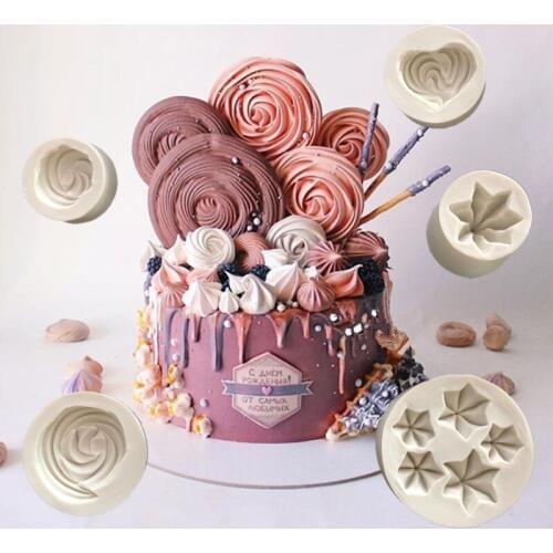 Silica Gel Mould Cake Decorative Molding Chocolate Block Mould with Protein Sugar Tower Turning Sugar