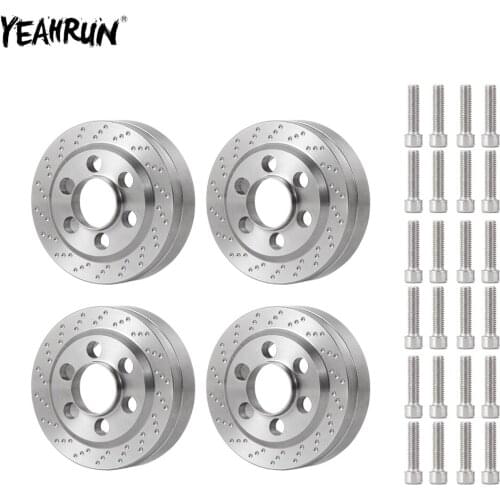 YEAHRUN Stainless Steel Counterweight Balance Weight For 1.9inch Wheel Rims 1/10 TRX4 Axial SCX10 90046 Wraith 90018 RC Car