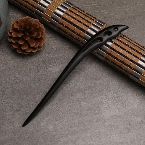 Fashion Women Elegant Wood Pin Hairpin Ebony Hair Stick Hair Ornaments For Women Bun Holder Bridal Jewelry Headwear Headpiece