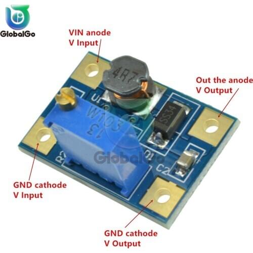 100pcs/Lot SX1308 DC-DC Step-UP Adjustable Power Module Step Up Boost Converter for DIY Kit