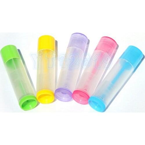 3000 Pcs/lot 5ml Lipstick Tube Lip Balm Containers Empty Cosmetic Containers Lotion Container Glue Stick Clear Travel Bottle