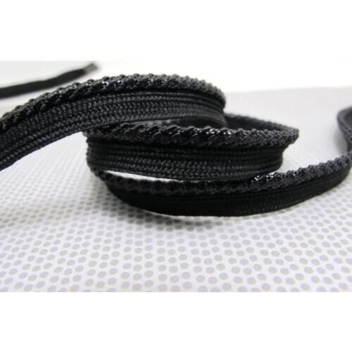5 Yards 10mm Black Piping Lip Cord Trim|Pillow Cushion Trim|Upholstery Edging Trim Sewing Supplies