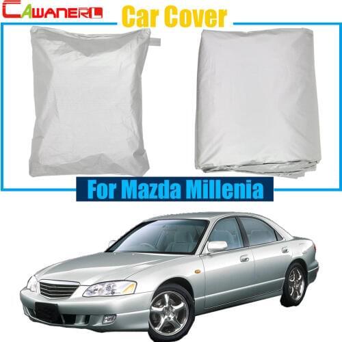 Cawanerl Car Cover Sunshade Auto Anti UV Sun Rain Snow Scratch Resistant Cover Dustproof For Mazda Millenia