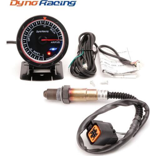 Dynoracing 60MM 12V Car Air Fuel Ratio Gauge & Narrowband Oxygen Sensor O2 Rear for 01-06 Hyundai 2.0L Car Meter