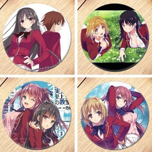 Free Shipping Anime Classroom of the Elite Brooch Pin Badge Accessories For Clothes Backpack Decoration Childrens gift