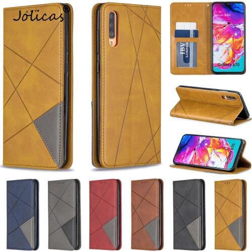 Mobile Cases For para Samsung A70 Retro Phone Cover Flip Wallet Case Book sFor Estuche Samsung Galaxy cellular A7 2019 Coque