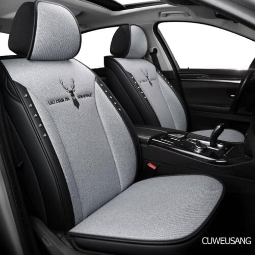 CUWEUSANG flax car seat covers For volvo v50 v40 c30 xc90 xc60 s80 s60 s40 v70 auto accessories seat covers cars for vehicle