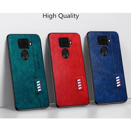 100pcs/lot PU Leather Soft Edge Back Phone Case For Huawei Honor Note 10 30 Lite 30S 20 V30 Pro 20S Nova 5T X10 10E